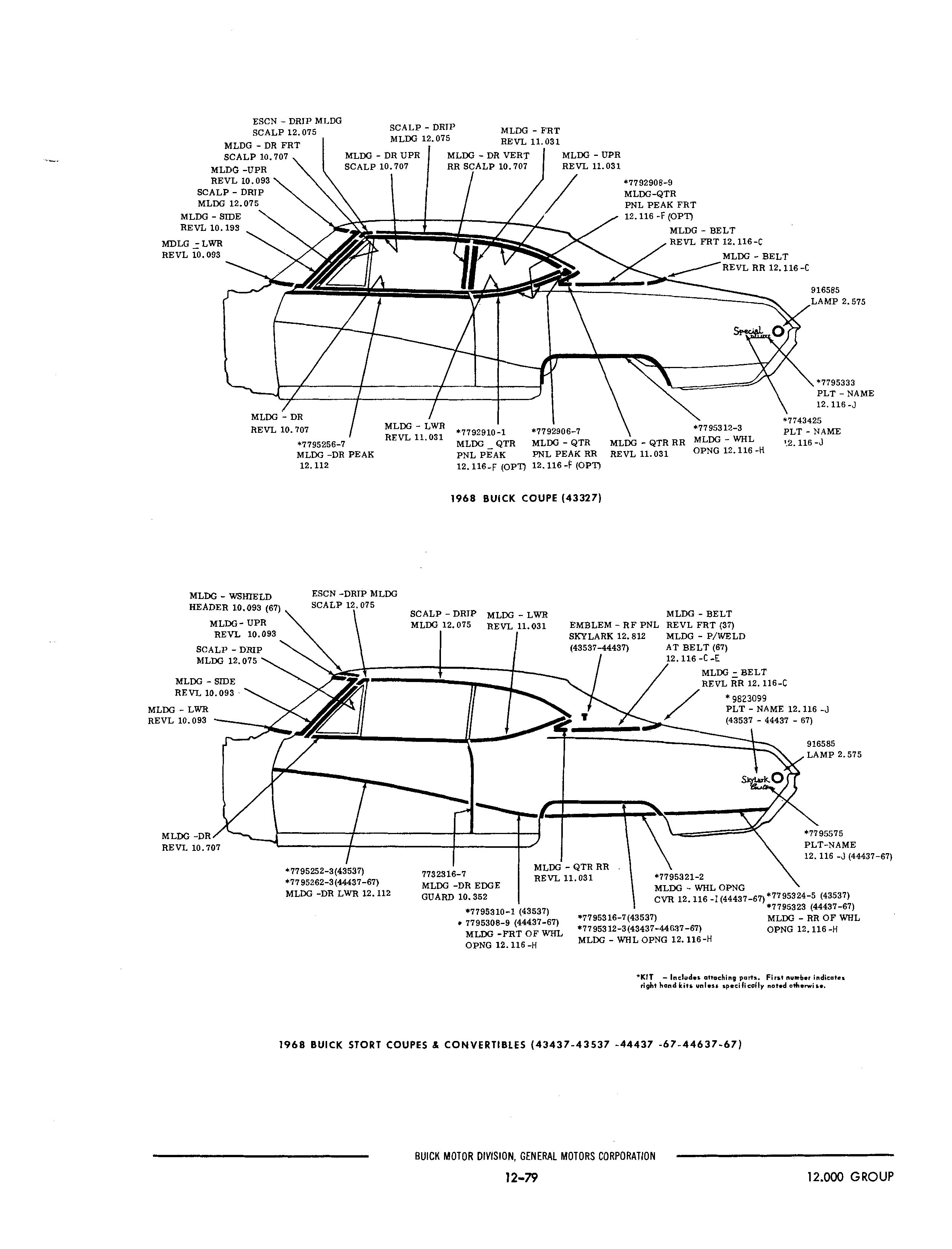 Buick 19401972 Parts illustrations / Buick Chassis And Body